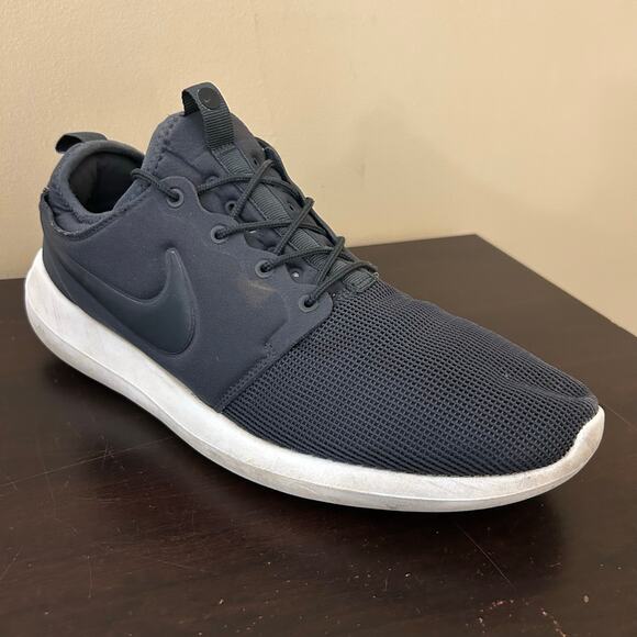 Nike Roshe Two Men's Blue Running Shoes - Picture 2 of 7